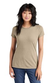 District Women's Perfect Tri Tee DM130L (Color: Desert Tan Heather, size: XS)
