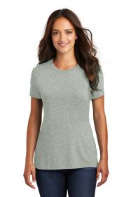 District Women's Perfect Tri Tee DM130L (Color: Heathered Grey, size: M)