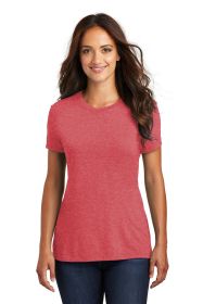 District Women's Perfect Tri Tee DM130L (Color: Red Frost, size: L)