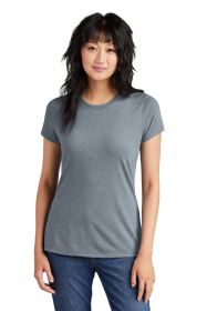District Women's Perfect Tri Tee DM130L (Color: Flint Blue Heather, size: XL)