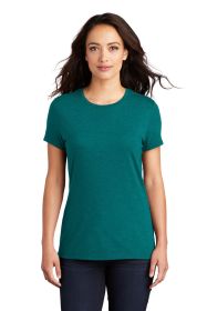 District Women's Perfect Tri Tee DM130L (Color: Heathered Teal, size: M)