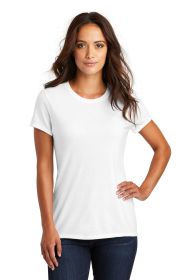 District Women's Perfect Tri Tee DM130L (Color: White, size: XS)