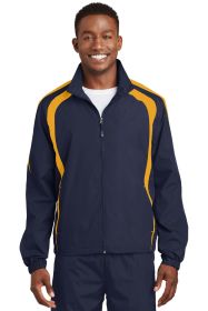 Sport-Tek Colorblock Raglan Jacket JST60 (Color: True Navy/ Gold, size: M)