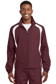 Sport-Tek Colorblock Raglan Jacket JST60 (Color: Maroon/ White, size: XS)