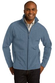Port Authority Core Soft Shell Jacket J317 (Color: Navy Heather, size: XL)