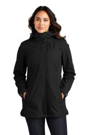 Port Authority Ladies All-Weather 3-in-1 Jacket L123 (Color: Black, size: XL)