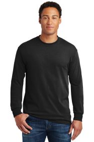 Gildan Heavy Cotton 100% Cotton Long Sleeve T-Shirt 5400 (Color: Black, size: S)