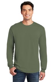 Gildan Heavy Cotton 100% Cotton Long Sleeve T-Shirt 5400 (Color: Military Green, size: XL)