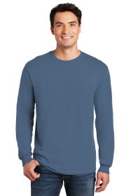 Gildan Heavy Cotton 100% Cotton Long Sleeve T-Shirt 5400 (Color: Indigo Blue, size: 2XL)