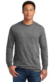 Gildan Heavy Cotton 100% Cotton Long Sleeve T-Shirt 5400 (Color: Graphite Heather, size: L)
