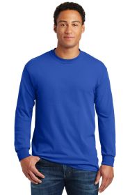 Gildan Heavy Cotton 100% Cotton Long Sleeve T-Shirt 5400 (Color: Royal, size: L)