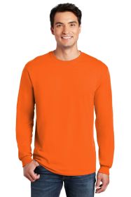 Gildan Heavy Cotton 100% Cotton Long Sleeve T-Shirt 5400 (Color: S. Orange, size: L)