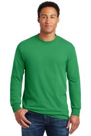 Gildan Heavy Cotton 100% Cotton Long Sleeve T-Shirt 5400 (Color: Irish Green, size: S)