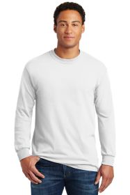 Gildan Heavy Cotton 100% Cotton Long Sleeve T-Shirt 5400 (Color: White, size: XL)