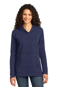 Anvil Ladies French Terry Pullover Hooded Sweatshirt 72500L (Color: Heather Blue, size: 2XL)