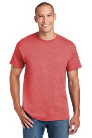Gildan DryBlend 50 Cotton/50 Poly T-Shirt 8000 (Color: Heather Sport Scarlet, size: XL)