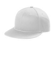 Port Authority Snapback Flat Bill Cap C116 (Color: White, size: OSFA)