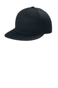 Port Authority Snapback Flat Bill Cap C116 (Color: Rich Navy, size: OSFA)
