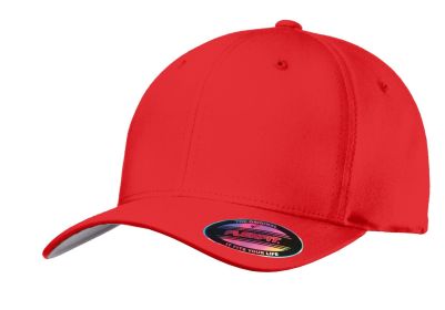 Port Authority Flexfit Cotton Twill Cap C813 (Color: True Red, size: S/M)