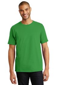 Hanes Authentic 100% Cotton T-Shirt 5250 (Color: Shamrock Green, size: S)