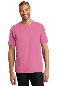 Hanes Authentic 100% Cotton T-Shirt 5250 (Color: Pink, size: 3XL)