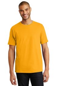 Hanes Authentic 100% Cotton T-Shirt 5250 (Color: Gold, size: M)
