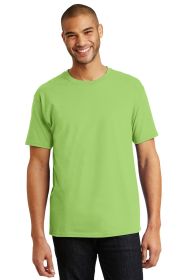 Hanes Authentic 100% Cotton T-Shirt 5250 (Color: Lime, size: 4XL)