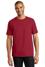 Hanes Authentic 100% Cotton T-Shirt 5250 (Color: Deep Red, size: XL)