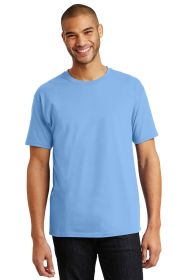 Hanes Authentic 100% Cotton T-Shirt 5250 (Color: Carolina Blue, size: 3XL)