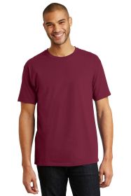 Hanes Authentic 100% Cotton T-Shirt 5250 (Color: Cardinal, size: 2XL)