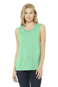 BELLA+CANVAS Women's Flowy Scoop Muscle Tank BC8803 (Color: Mint, size: XL)