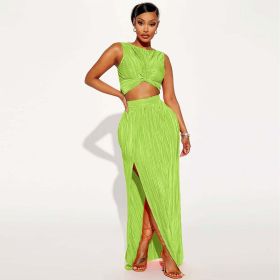 Summer Women Clothing Popular Two Piece Set (Color: Red, size: 2XL)
