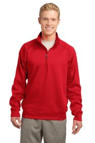 Sport-Tek Tech Fleece 1/4-Zip Pullover F247 (Color: True Red, size: XL)