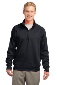 Sport-Tek Tech Fleece 1/4-Zip Pullover F247 (Color: Black, size: XS)
