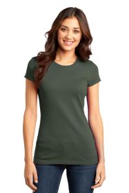 District Women's Fitted Very Important Tee DT6001 (Color: Olive, size: XS)
