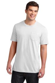 District Very Important Tee with Pocket DT6000P (Color: White, size: L)
