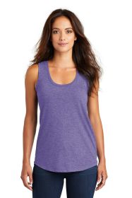 District Women's Perfect Tri Racerback Tank DM138L (Color: Purple Frost, size: 3XL)