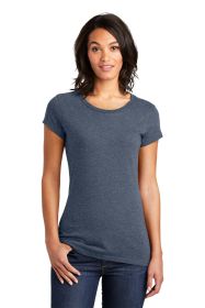 District Women's Fitted Very Important Tee DT6001 (Color: Heathered Navy, size: 3XL)