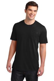 District Very Important Tee with Pocket DT6000P (Color: Black, size: 4XL)