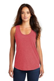 District Women's Perfect Tri Racerback Tank DM138L (Color: Red Frost, size: XS)