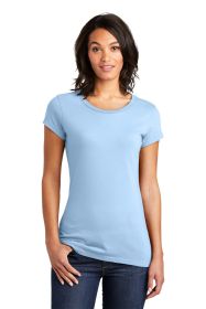District Women's Fitted Very Important Tee DT6001 (Color: Ice Blue, size: L)