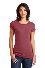 District Women's Fitted Very Important Tee DT6001 (Color: Heathered Red, size: L)