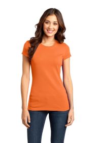 District Women's Fitted Very Important Tee DT6001 (Color: Orange, size: 4XL)