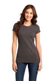 District Women's Fitted Very Important Tee DT6001 (Color: Heathered Brown, size: XXL)