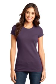 District Women's Fitted Very Important Tee DT6001 (Color: Eggplant, size: XS)