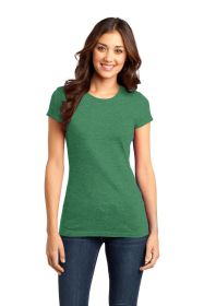 District Women's Fitted Very Important Tee DT6001 (Color: Heathered Kelly Green, size: XS)