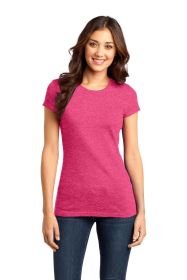 District Women's Fitted Very Important Tee DT6001 (Color: Heathered Watermelon, size: XS)