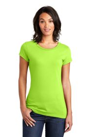District Women's Fitted Very Important Tee DT6001 (Color: Lime Shock, size: XXL)