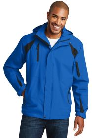 Port Authority All-Season II Jacket J304 (Color: Snorkel Blue/ Black, size: S)