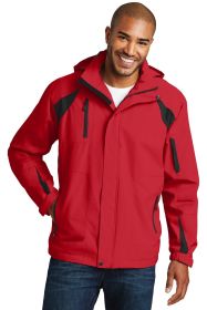 Port Authority All-Season II Jacket J304 (Color: True Red/ Black, size: 3XL)